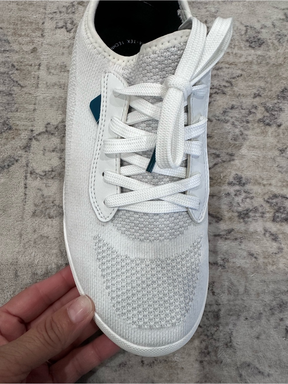 Vessie Weekender Waterproof Sneaker White Knit Low-Top Sneaker - Picture 8 of 11